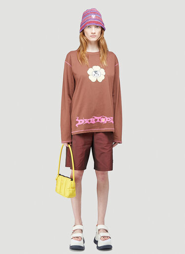 Heaven by Marc Jacobs Dystopia Long Sleeved T-Shirt Brown hvn0344008