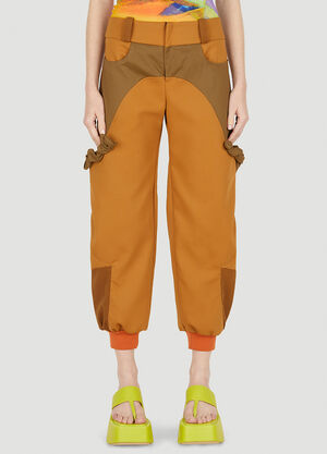 Paula Canovas del Vas Bombacho Colour Block Pants Orange pcd0248003
