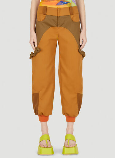 Paula Canovas del Vas Bombacho Colour Block Pants Brown pcd0248003