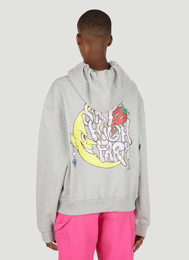 Sky High Farm Workwear Perennial Will Sheldon Print Hooded Sweatshirt Grey skh0350017