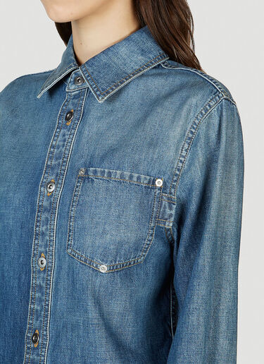 Bottega Veneta Medium Wash Denim Shirt Blue bov0251103