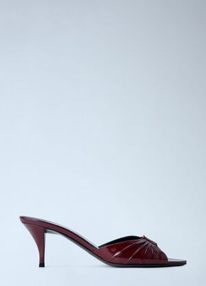 Saint Laurent Babylone Heeled Sandals Bordeaux sla0263035