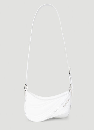 Mugler Spiral Curve 01 Shoulder Bag White mug0252040