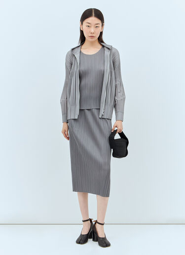 Pleated Tank Top Pleats Please Issey Miyake Pleated Tank Top Grey plp0256014