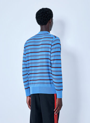 LN-CC® - Wales Bonner: Beam Polo - Light Blue Wales Bonner Beam Polo Light Blue wbn0166005