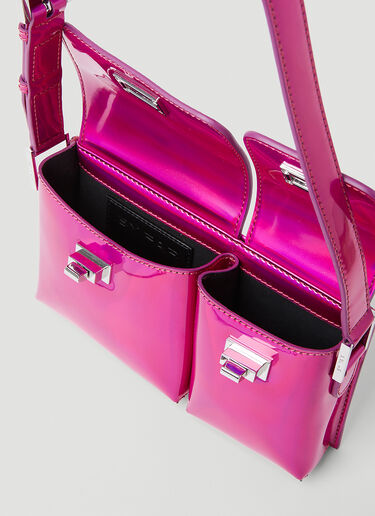 BY FAR Baby Billy Iridescent Shoulder Bag Pink byf0253009