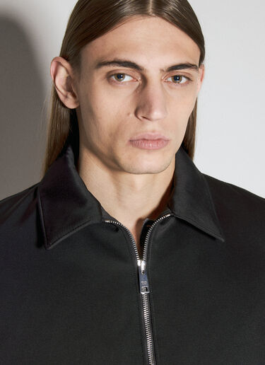 Padded Silk And Cotton Jacket Prada Padded Silk And Cotton Jacket Black pra0155004