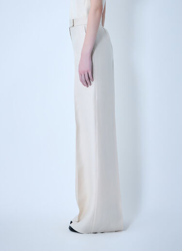 Max Mara Badesse Tailored Linen Pants Beige max0264002