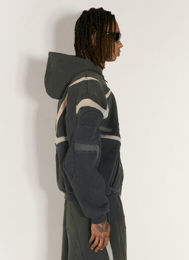 Balenciaga Biker Hooded Sweatshirt Grey bal0156008