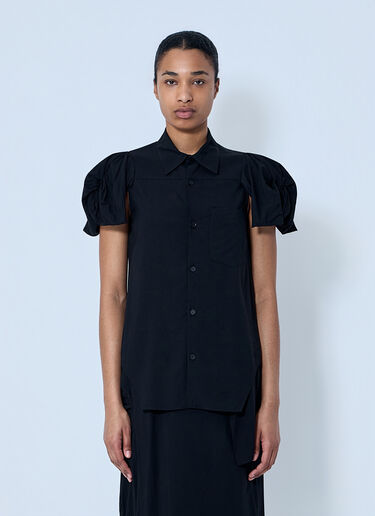 LIMI Feu Twisted Sleeve Blouse Black lmf0264005