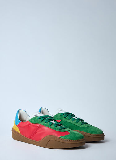 Acne Studios Leather Low-Top Sneakers Red acn0159025