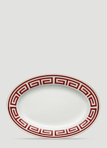 Ginori 1735 Labirinto Oval Platter Red wps0644458