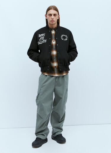 Carhartt WIP Work Varsity Bomber Jacket Black wip0154013