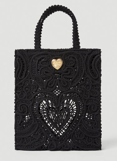 Woven Tote Bag Dolce & Gabbana Woven Tote Bag Black dol0251032