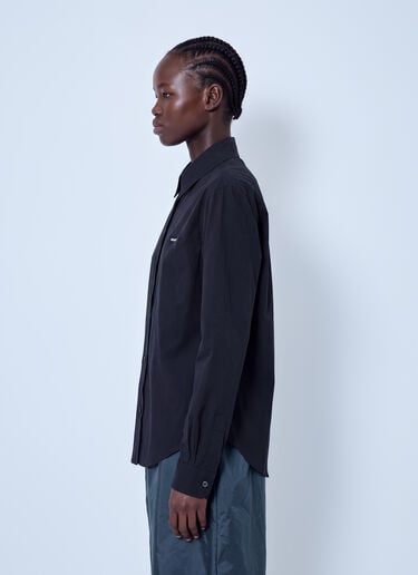 LN-CC® - Miu Miu: Stretch Poplin Shirt - Black Miu Miu Stretch Poplin Shirt Black miu0266055
