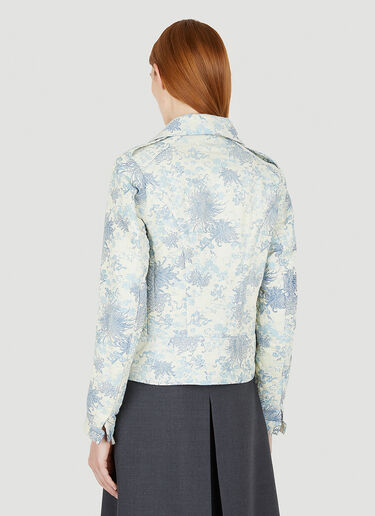 Floral Jacquard Jacket Maison Margiela Floral Jacquard Jacket Light Blue mla0247003