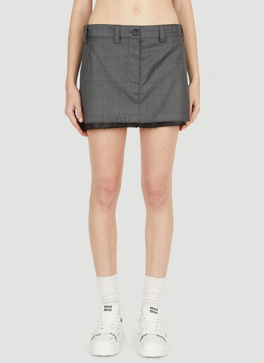 Miu Miu Grisaille Skirt Grey miu0251005