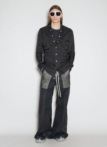 Rick Owens ラリーフォグポケットシャツ ブラック ric0155002