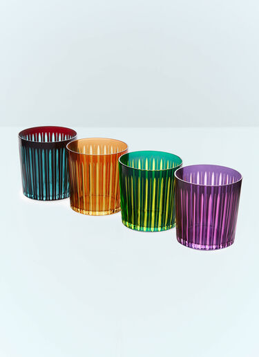 L'Objet Set Of Four Prism Cocktail Glasses Multicolour wps0691618