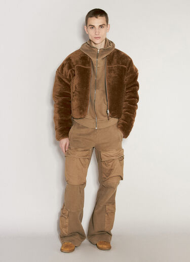 Entire Studios Furry Jacket Brown ent0155006