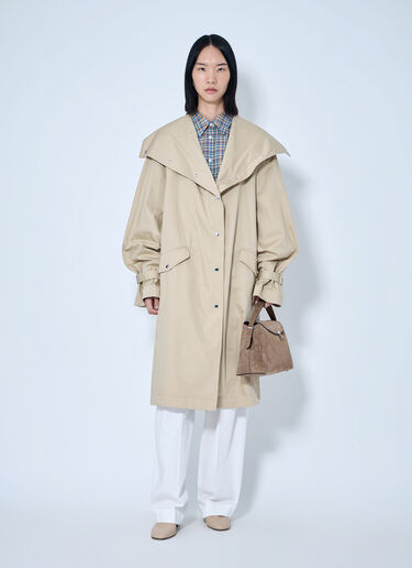 LN-CC® - Toteme: Oversized Cotton Trench - Beige Toteme Oversized Cotton Trench Beige tot0265002