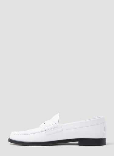 Burberry Rupert Penny Loafers White bur0253035