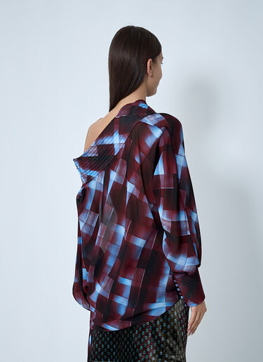 Dries Van Noten Asymmetric Shirt Burgundy dvn0262020