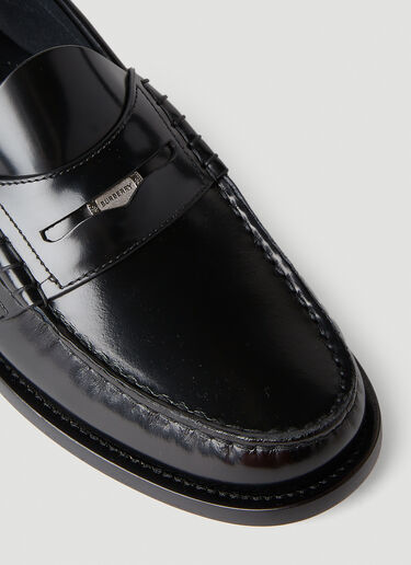 Logo Plaque Loafers Burberry Logo Plaque Loafers Black bur0252025