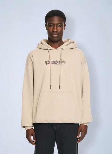 LN-CC® - Off-White: Heraldic Arrow Skate Hoodie - Red Off-White Heraldic Arrow Skate Hoodie Red ofw0164110