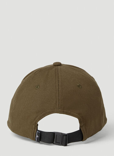 Stone Island 로고 패치 베이스볼 캡 그린 sto0152095