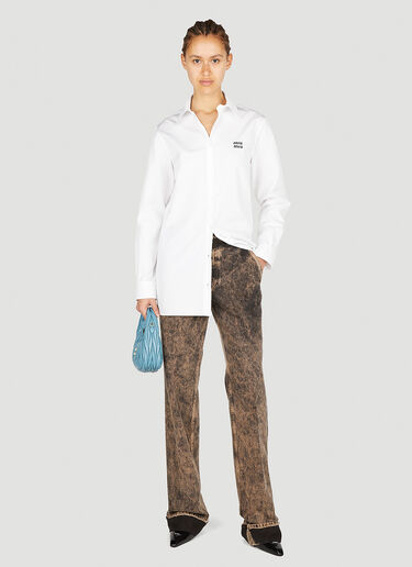 Miu Miu Classic Button Down Shirt White miu0252014