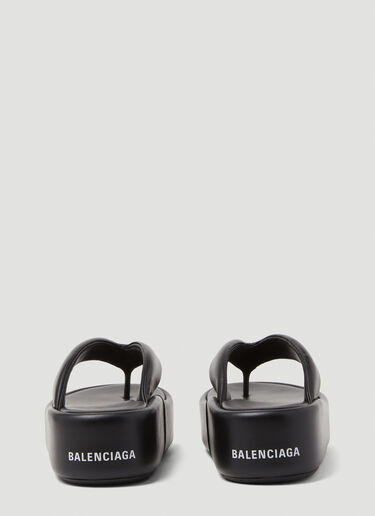 Balenciaga Rise Thong Sandals Black bal0248085