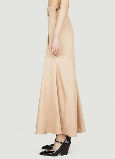 Burberry Flared Skirt Beige bur0252065