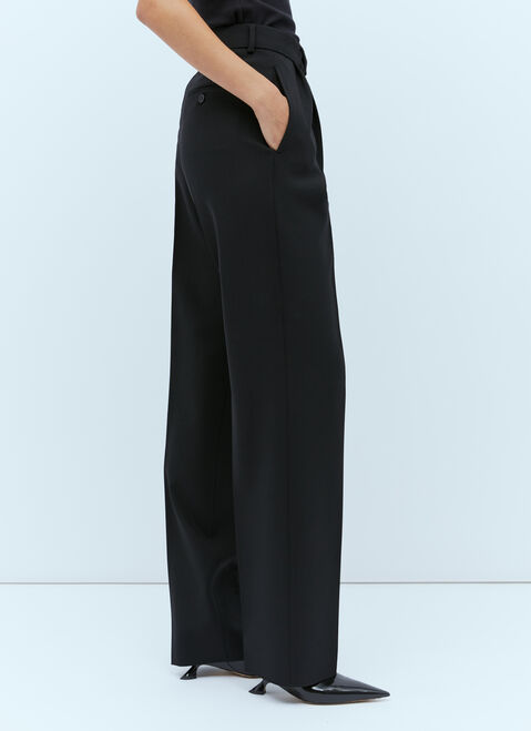 Sportmax Wool-Blend Tailored Pants Blue spx0254005