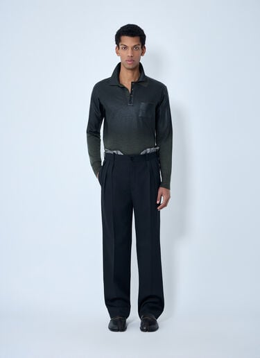 Maison Margiela Wool Pleated Pants Black mla0164005