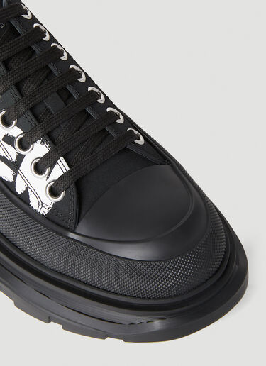 Alexander McQueen Women's Graffiti Tread Slick Sneakers in Black | LN-CC®