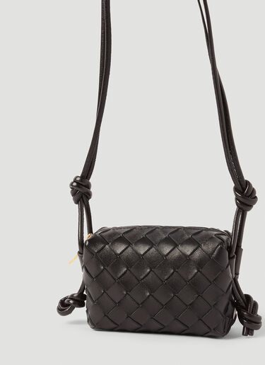 Mini Loop Intrecciato Leather Crossbody Bag