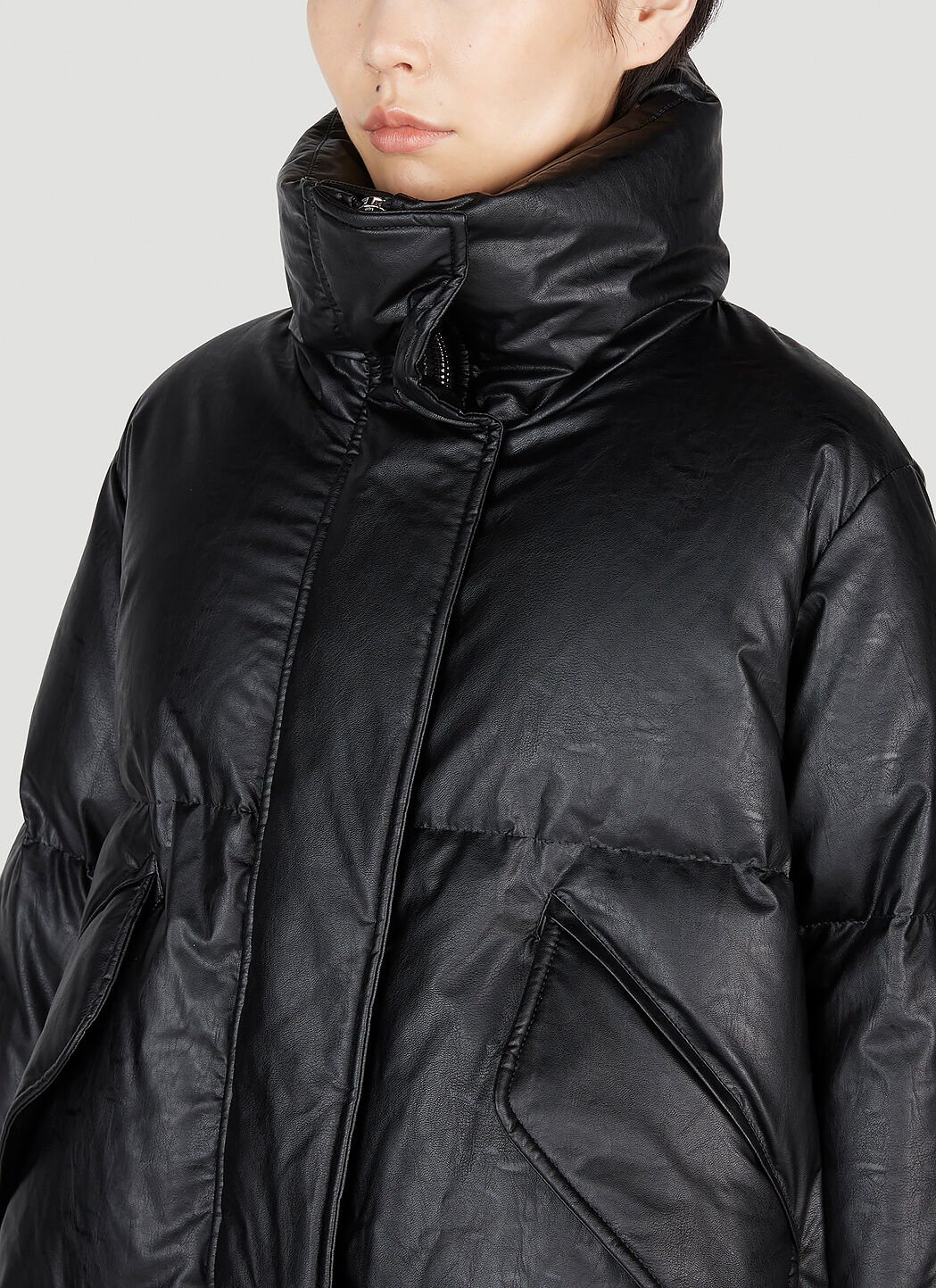 MM6 Maison Margiela Women s Puffer Down Jacket in Black LN CC