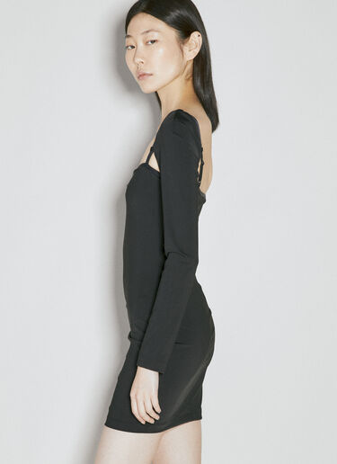 Alexander Wang Long Sleeve Mini Dress Black awg0254004