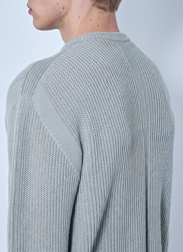 Rick Owens Fisherman Round Neck Sweater Grey ric0165037