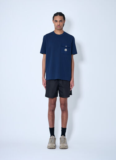 Moncler Logo Motif T-Shirt Blue mon0160020