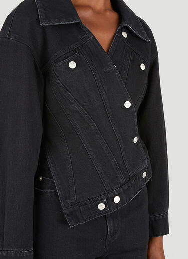 Alexander McQueen [하이브리드] 데님 재킷 블랙 amq0250006