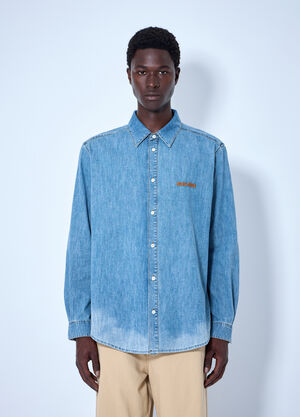 Miu Miu Chambray Shirt Light Blue miu0365011