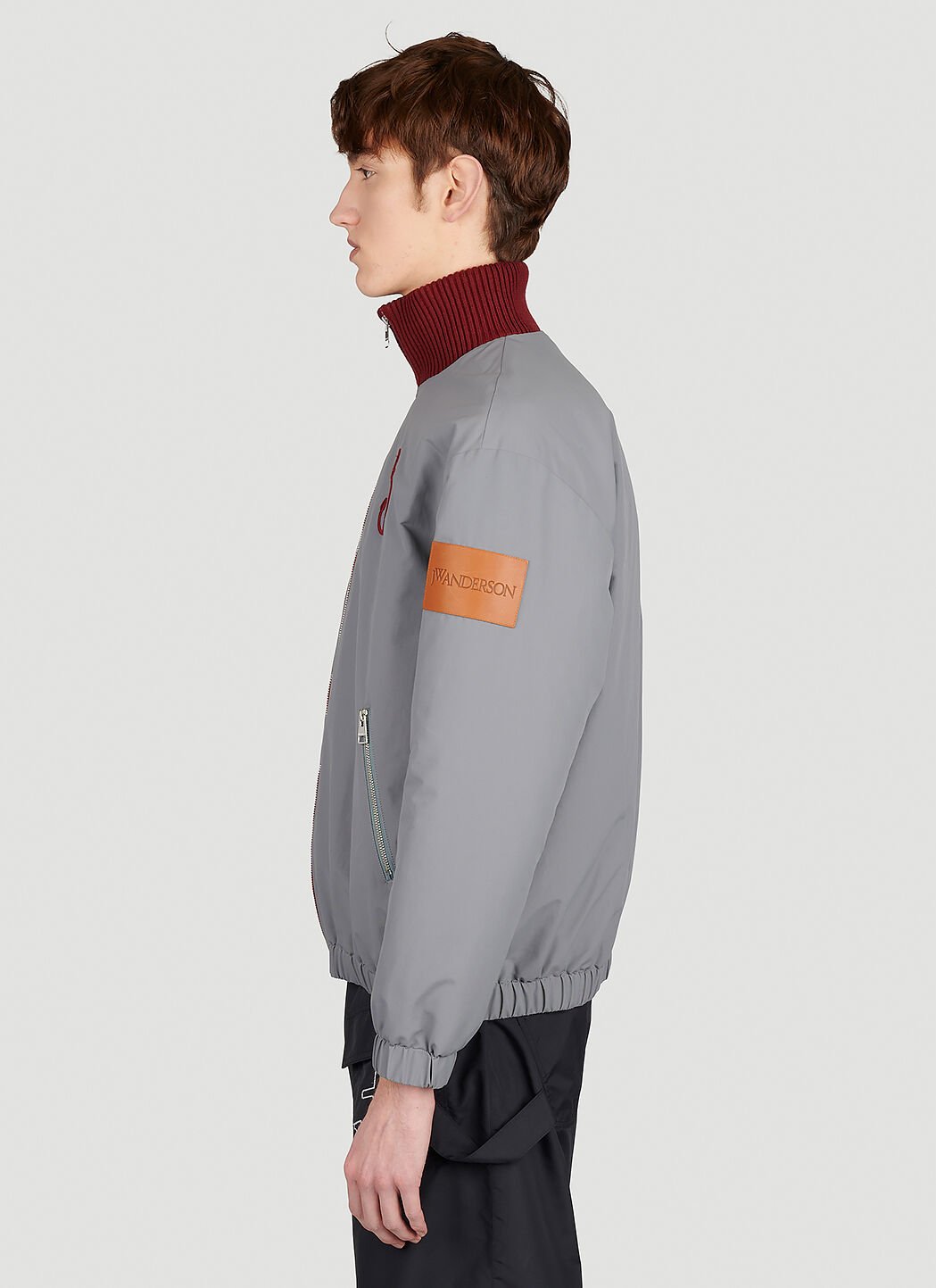 Contrast Zip Bomber Jacket