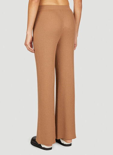 Moncler Knit Rib Pants Brown mon0254049