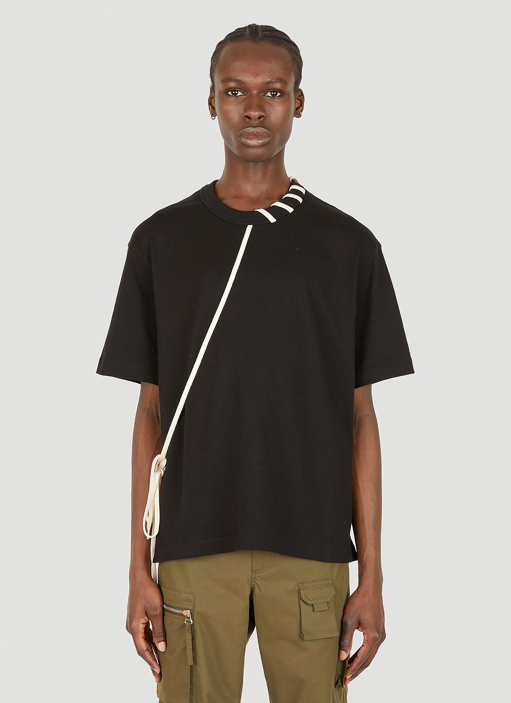 Craig Green Laced T-Shirt Black cgr0152005