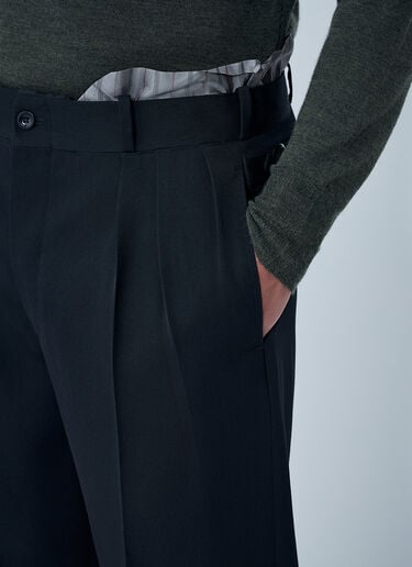 Maison Margiela Wool Pleated Pants Black mla0164005