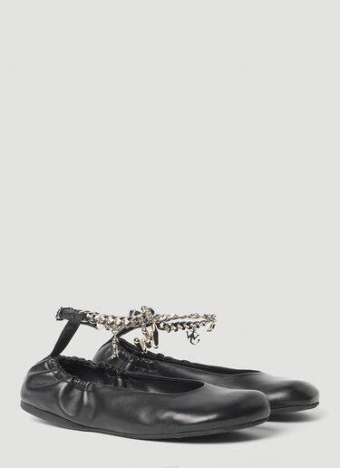 JW Anderson Charm Ballerina shoes Black jwa0253023