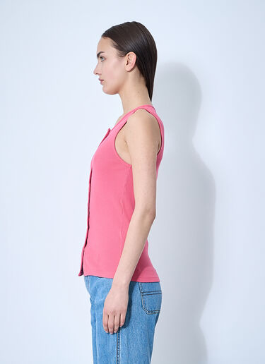 JW Anderson Button-Down Tank Top Pink jwa0260007