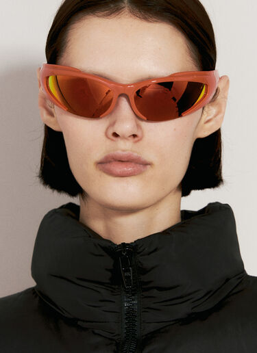 Reverse Xpander Rectangle Sunglasses Balenciaga Reverse Xpander Rectangle Sunglasses Red bcs0355011